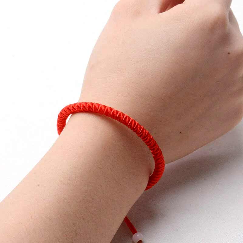 Embroidered Lucky Red String Bracelet - TeamPlanting