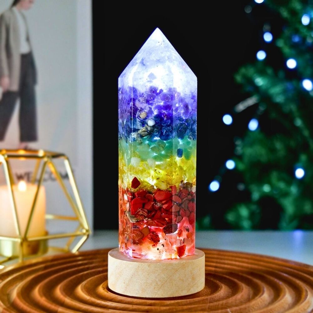 Tower of Babel 7 Chakras Lamp