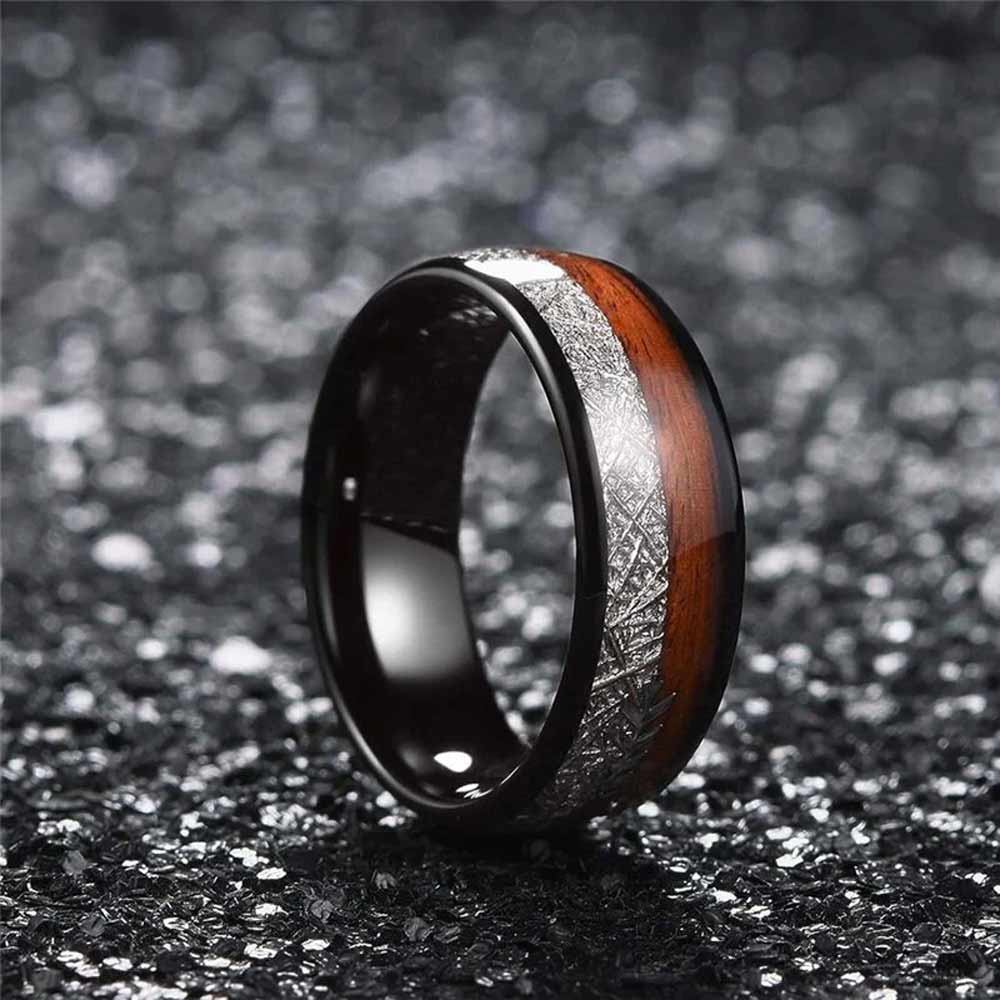 Apache Silver Arrow Koa Wood Ring - TeamPlanting