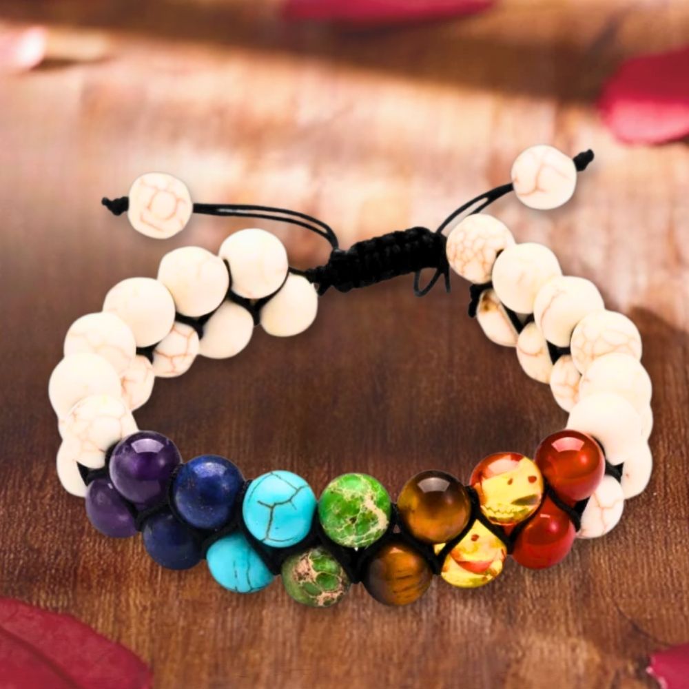 Celestial Howlite 7 Chakras Bracelet