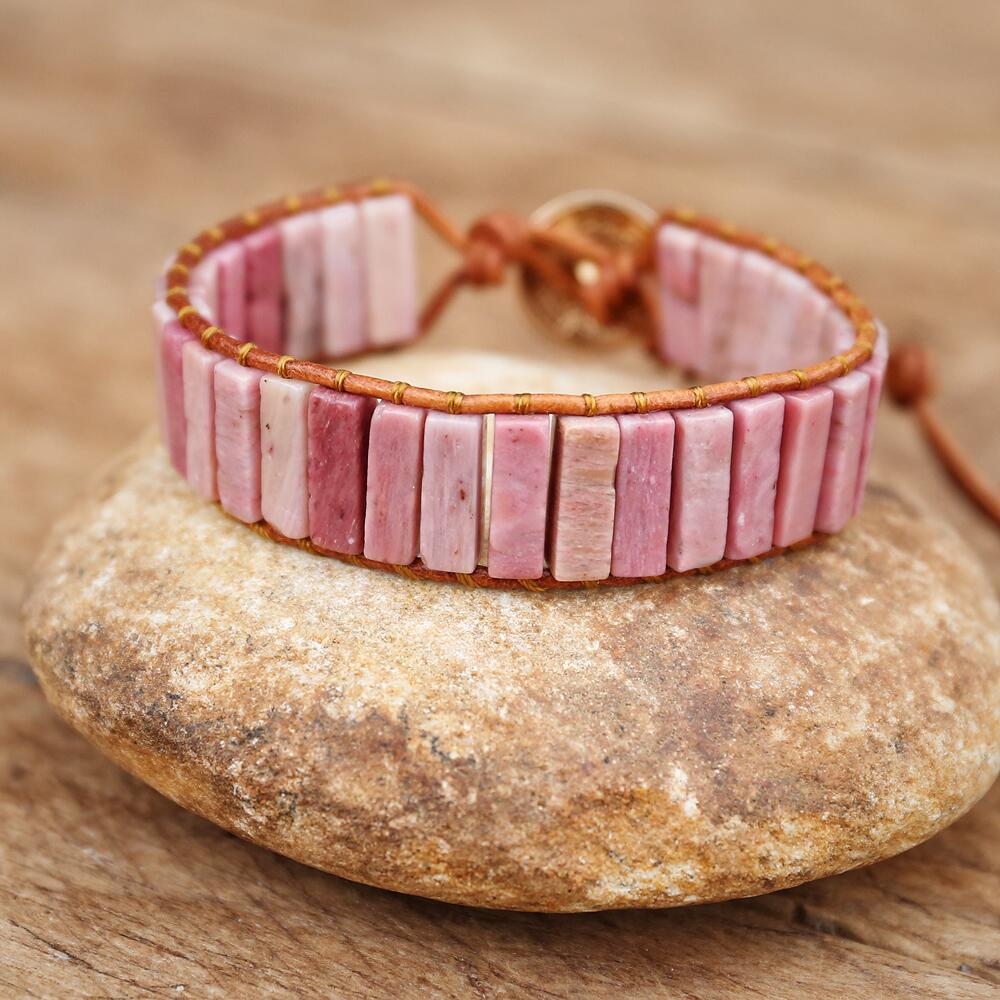 Uplifted Emotions - Rhodonite Plate Bracelet - TeamPlanting