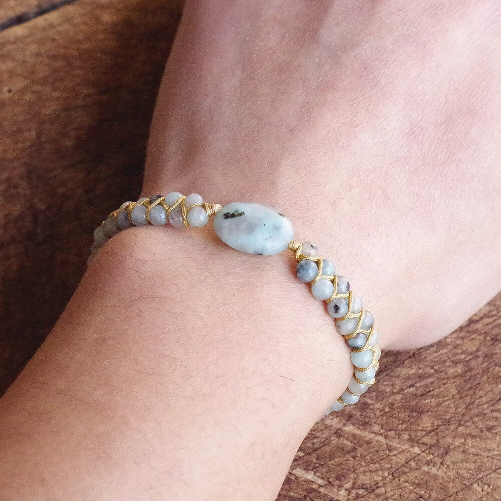 Infinite Possibilities - Amazonite Raw Stone Bracelet - TeamPlanting