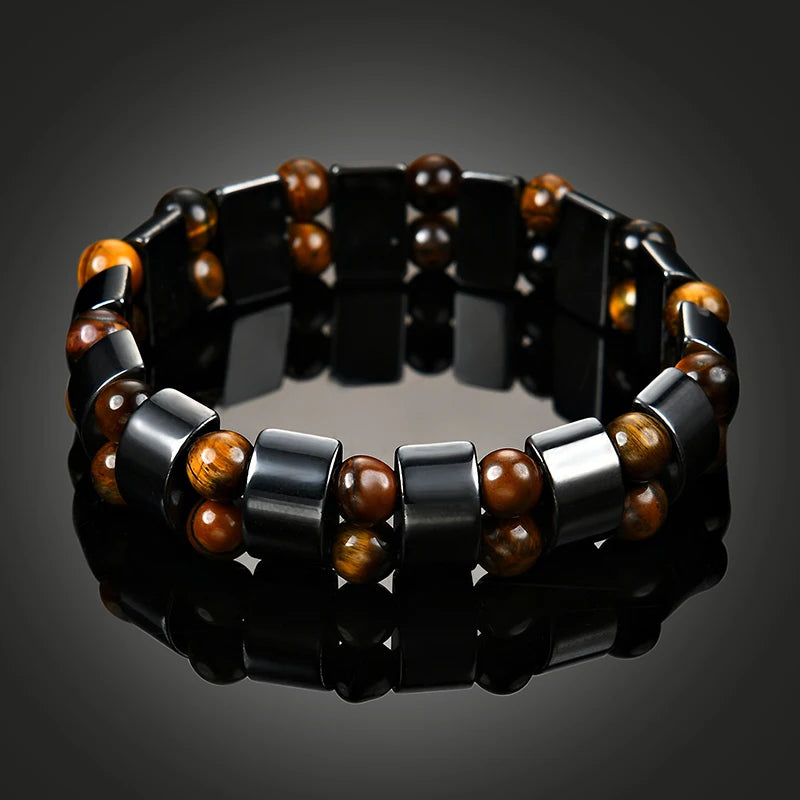 Space Orbiter Tiger's Eye Hematite Bracelet