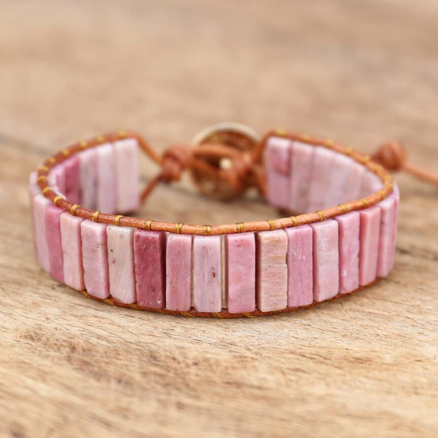 Uplifted Emotions - Rhodonite Plate Bracelet - TeamPlanting