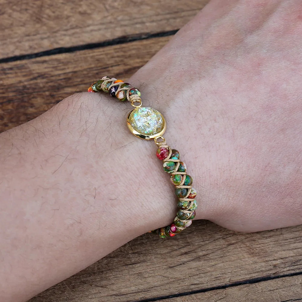 Dragon's Breath Jasper Orgone Bracelet
