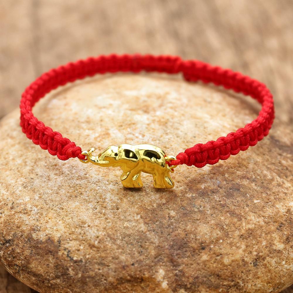 Lucky Elephant Red String Bracelet - TeamPlanting