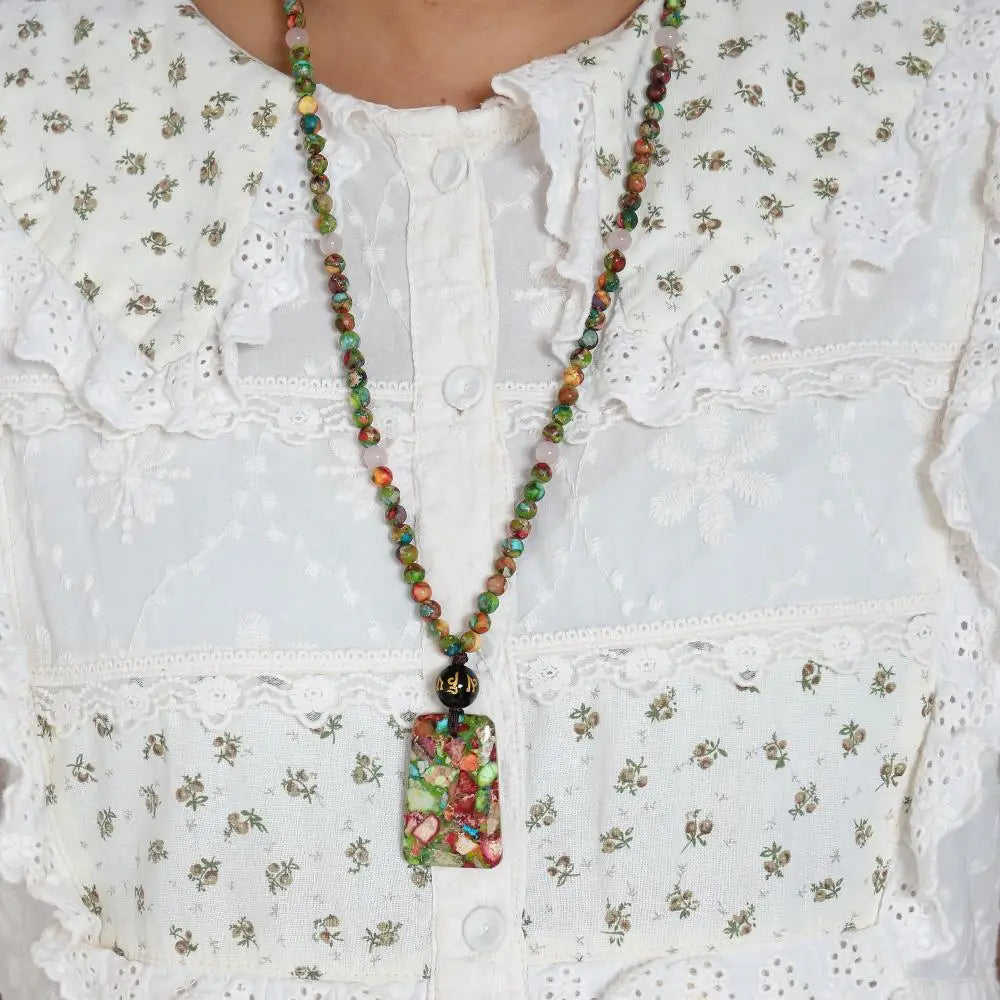 Monolith Sediment Green Necklace