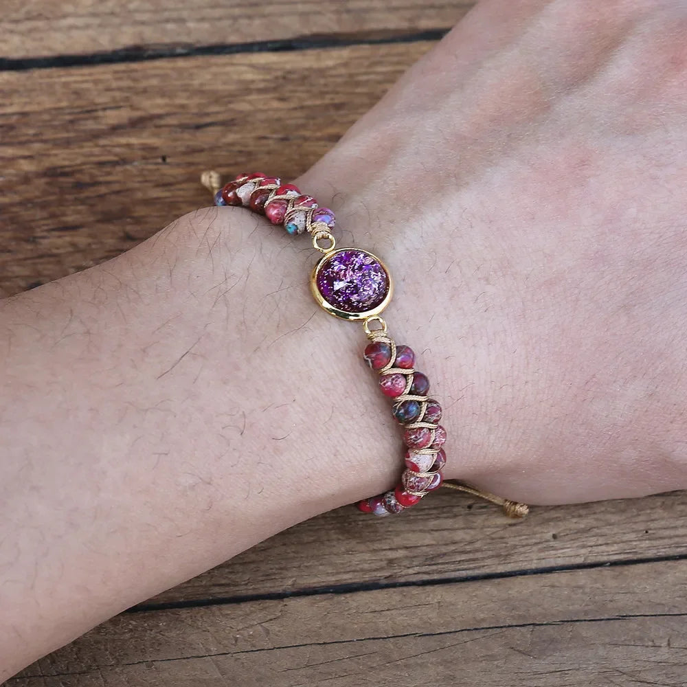 Pink Oasis Jasper Orgone Bracelet