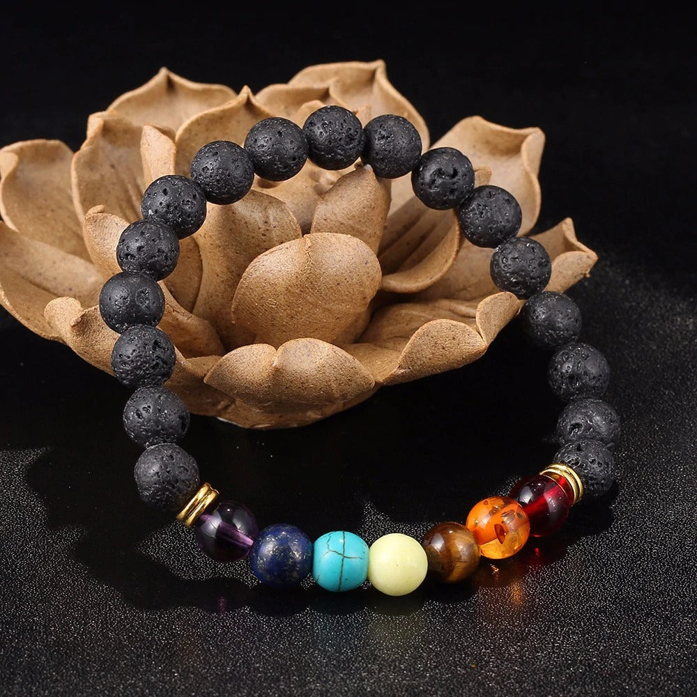 Invigorated Spirit - Lava Stone Chakra Bracelet Bracelets - TeamPlanting