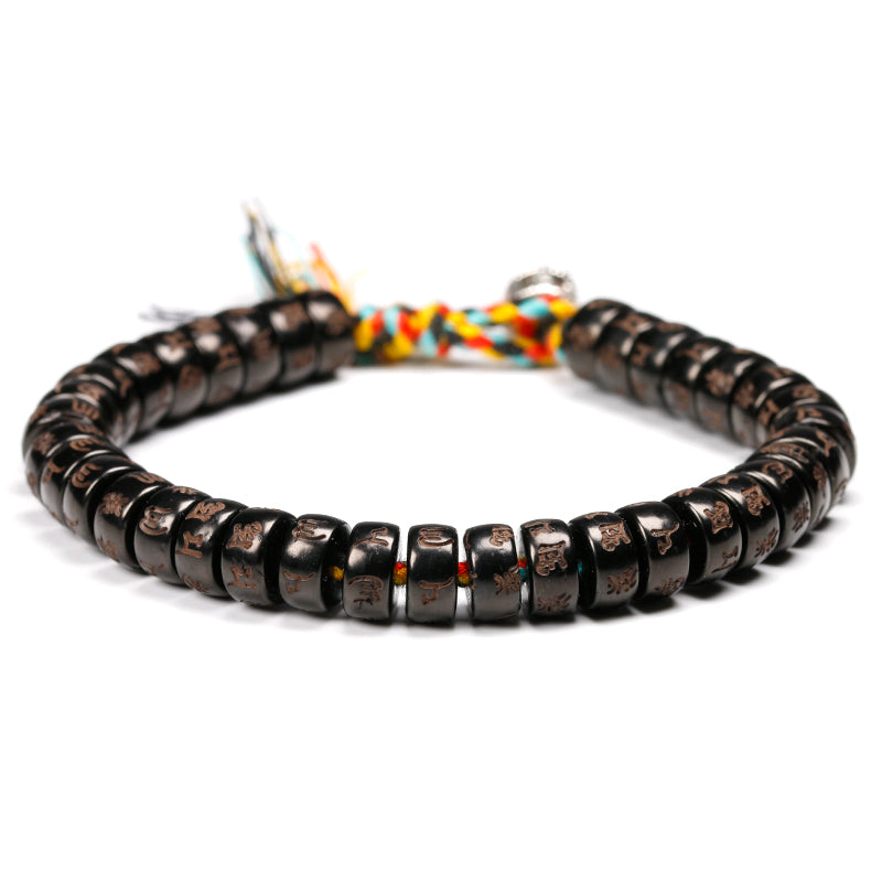Tibetan Harmony - Coconut Shell Mantra Bracelet - TeamPlanting