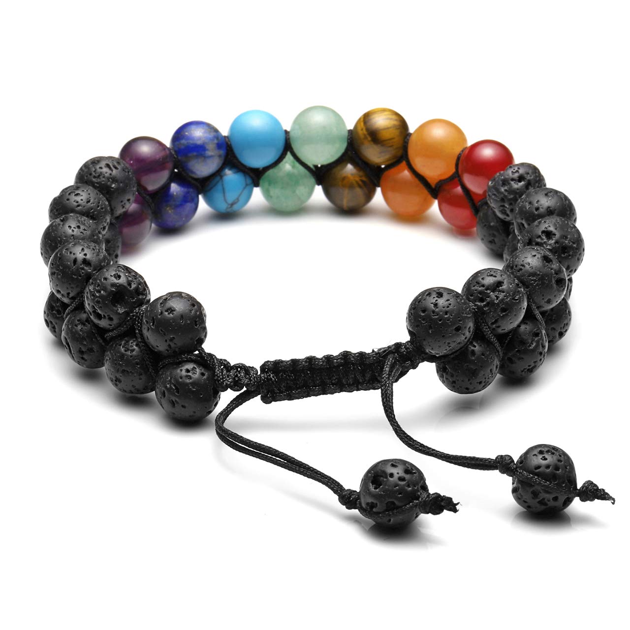Supreme Grounding - Chakra Lava Dual Bracelet Bracelets - TeamPlanting