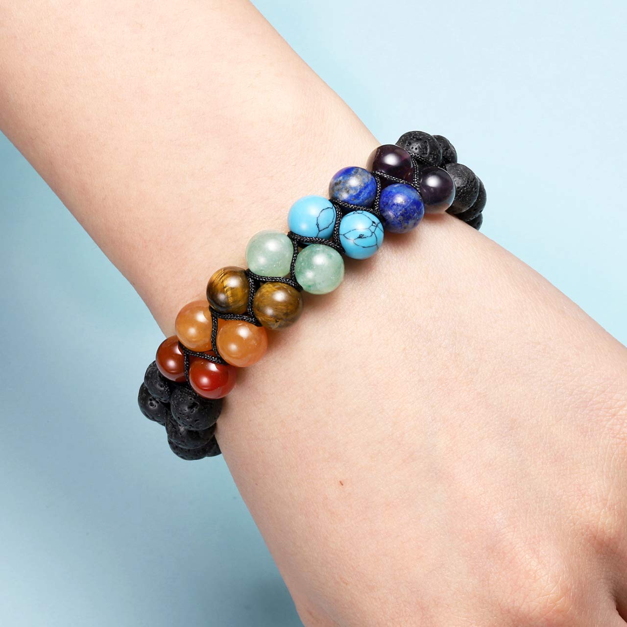 Supreme Grounding - Chakra Lava Dual Bracelet Bracelets - TeamPlanting
