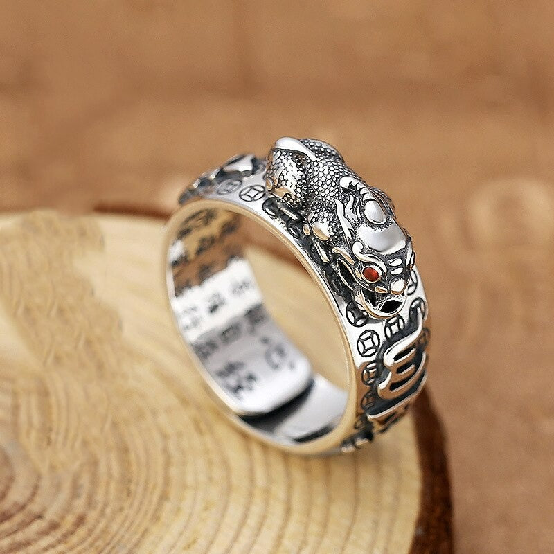 Energetic Shiled - Silver Piyao Ring - TeamPlanting