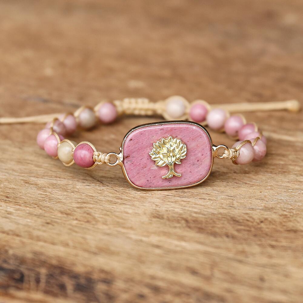 Gentle Love - Imperial Jasper Tree of Life Bracelet - TeamPlanting