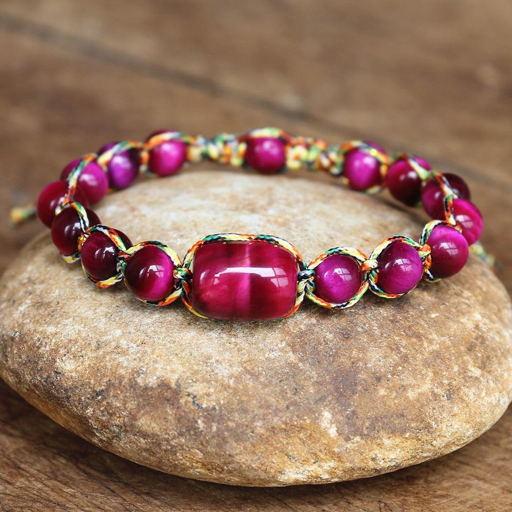 Enlightened Luck - Rose Tiger's Eye Bracelet 0 - TeamPlanting