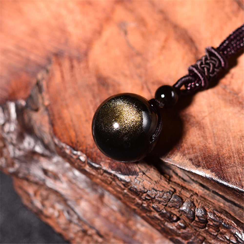 Solar Energies - Golden Obsidian Necklace - TeamPlanting
