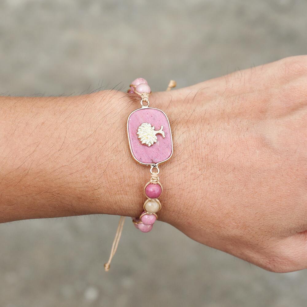 Gentle Love - Imperial Jasper Tree of Life Bracelet - TeamPlanting