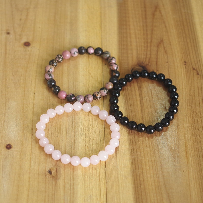 Trinity Protection - Rhodonite Quartz Onyx Bracelet 0 - TeamPlanting