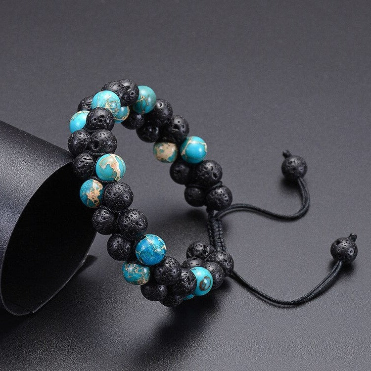 Invigorated Calmness - Amazonite Lava Dual Bracelet - TeamPlanting