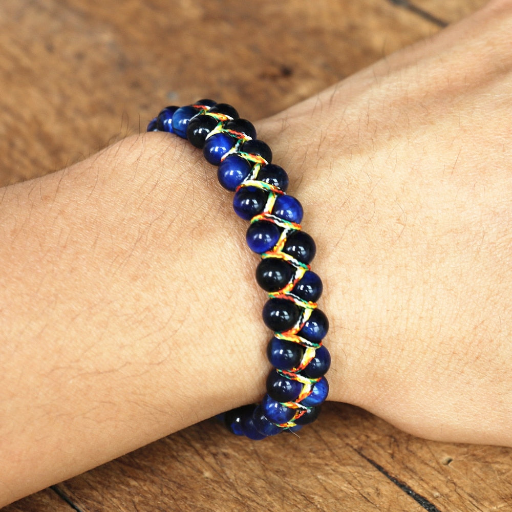 Utmost Strength - Tiger's Eye Mantra Bracelet - TeamPlanting