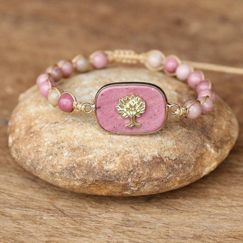 Gentle Love - Imperial Jasper Tree of Life Bracelet - TeamPlanting