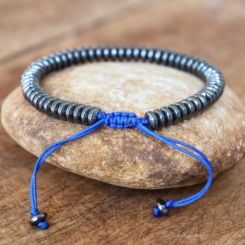 Witty Love - Hematite Disc Bracelet 0 - TeamPlanting