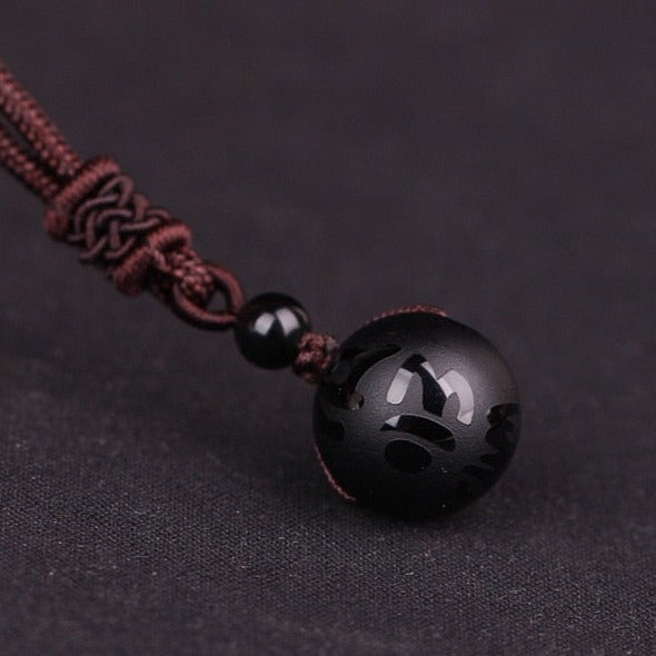 Deep Strength - Black Obsidian Necklace - TeamPlanting