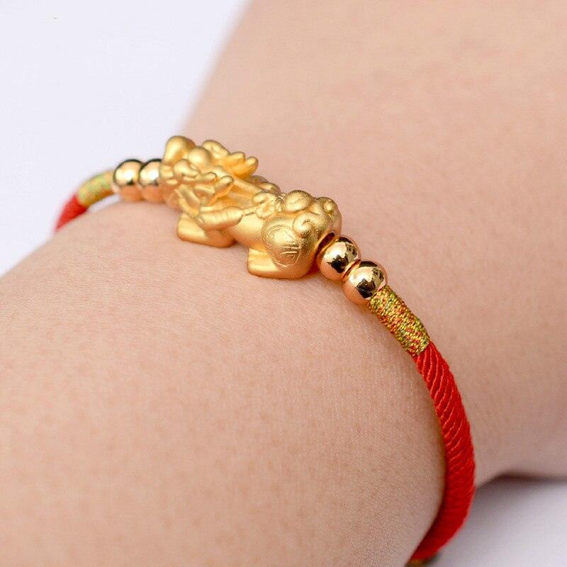 Glorious Fortune - Red String Feng Shui Pixiu Bracelet 0 - TeamPlanting