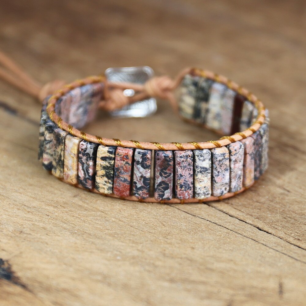Restored Faith & Love - Jasper Plate Bracelet 0 - TeamPlanting