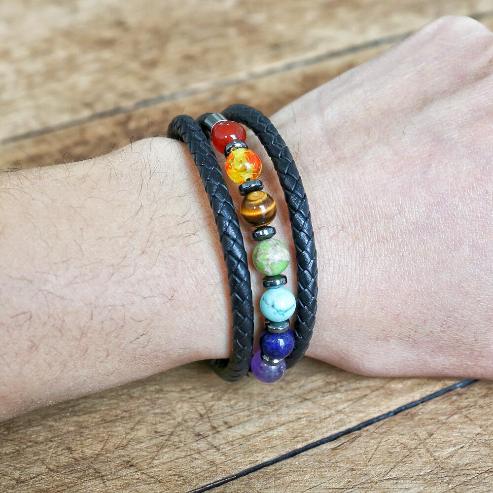 Guiding Power - 7 Chakra Braided Bracelet - TeamPlanting