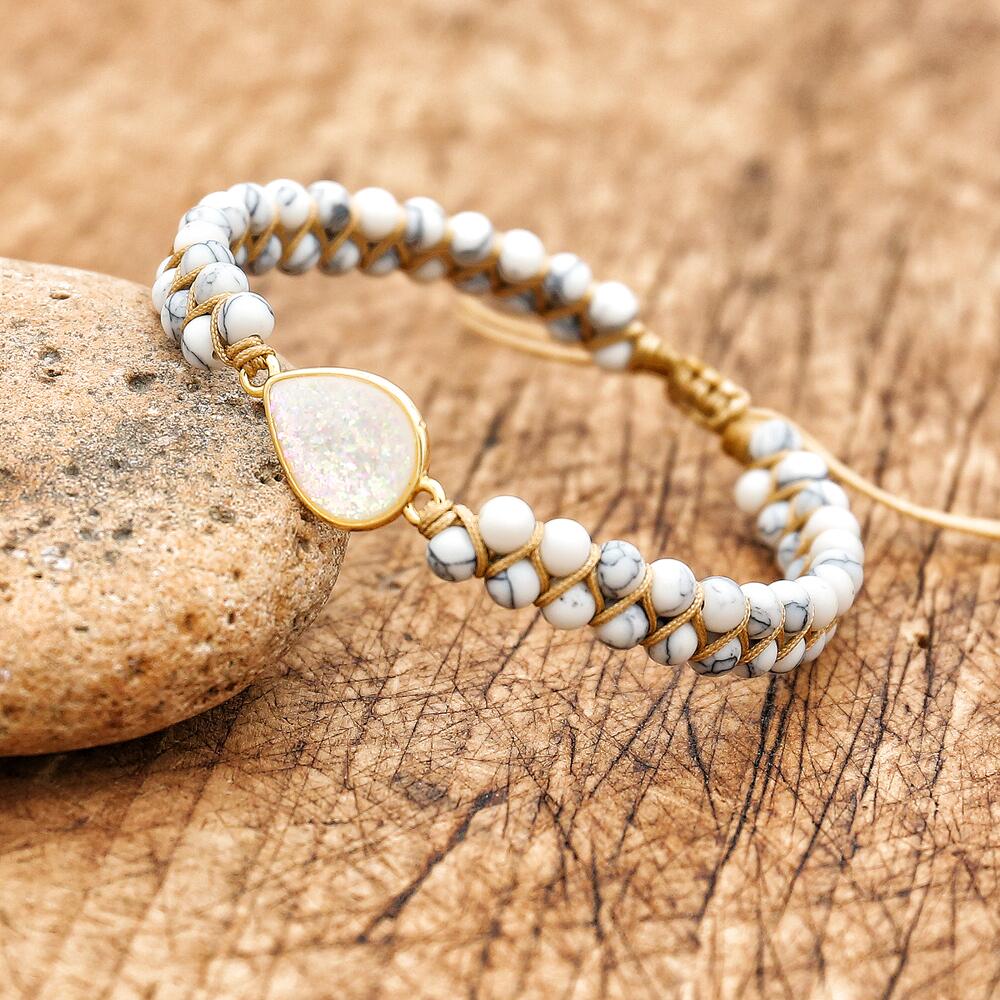 Drop of Delight - Howlite Bracelet - TeamPlanting