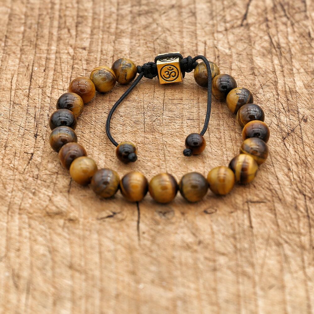 Sacred Faith - Tiger's Eye OM Bracelet - TeamPlanting