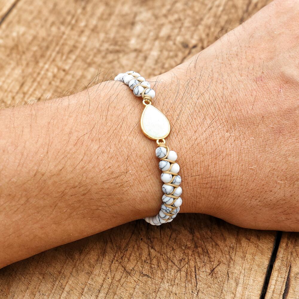 Drop of Delight - Howlite Bracelet - TeamPlanting