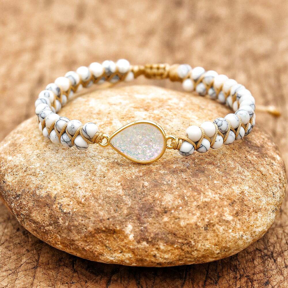 Drop of Delight - Howlite Bracelet - TeamPlanting