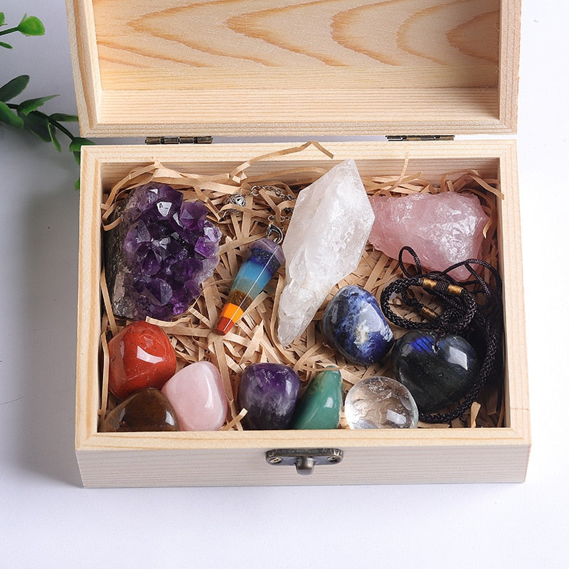 Success, Protection & Health - Chakra Mineral Intentions Box - TeamPlanting