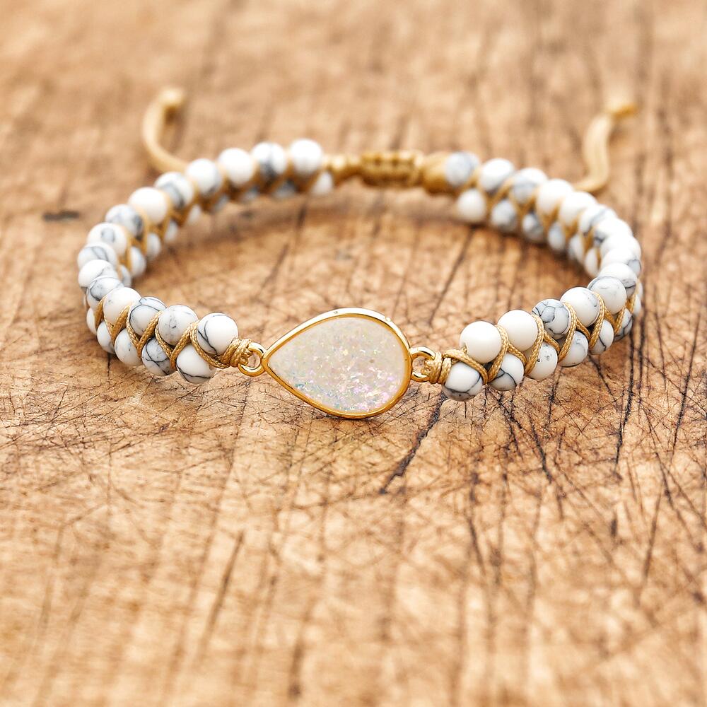 Drop of Delight - Howlite Bracelet - TeamPlanting