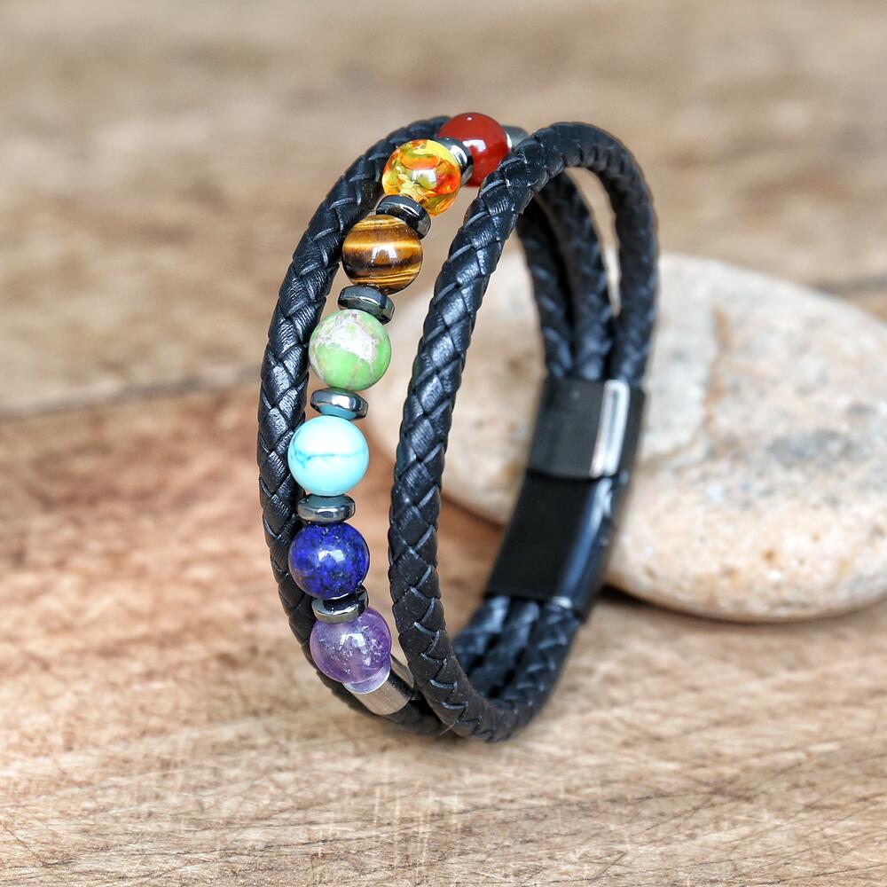 Guiding Power - 7 Chakra Braided Bracelet - TeamPlanting