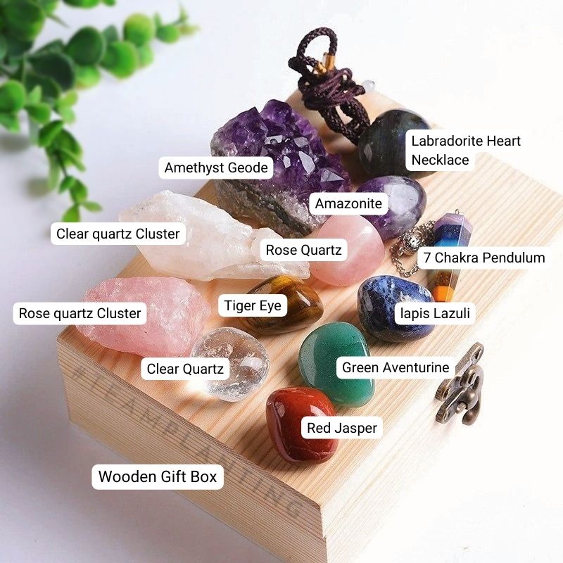 Success, Protection & Health - Chakra Mineral Intentions Box - TeamPlanting