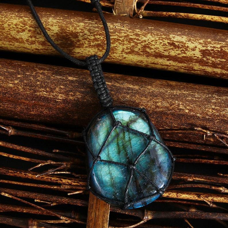 Confidence & Calm Enhancer - Labradorite Necklace Necklaces - TeamPlanting