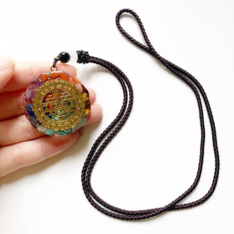 Invigorated Balance - Sri Yantra Orgonite Necklace 0 - TeamPlanting