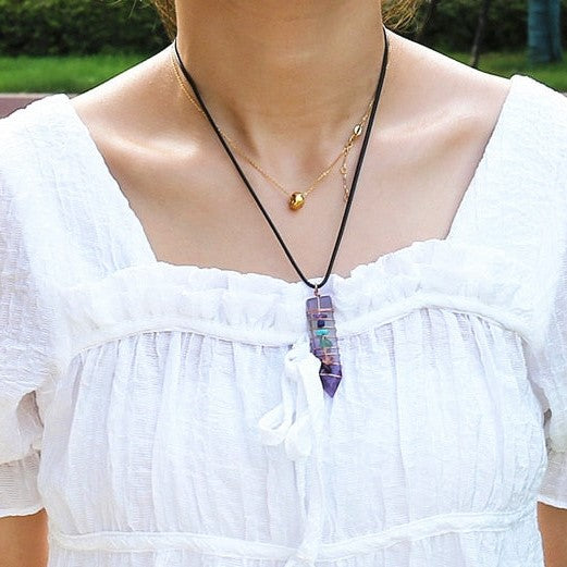 Soothing Relaxation - Amethyst Chakra Necklace - TeamPlanting