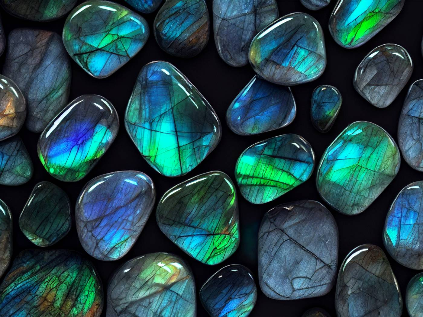 Labradorite stones