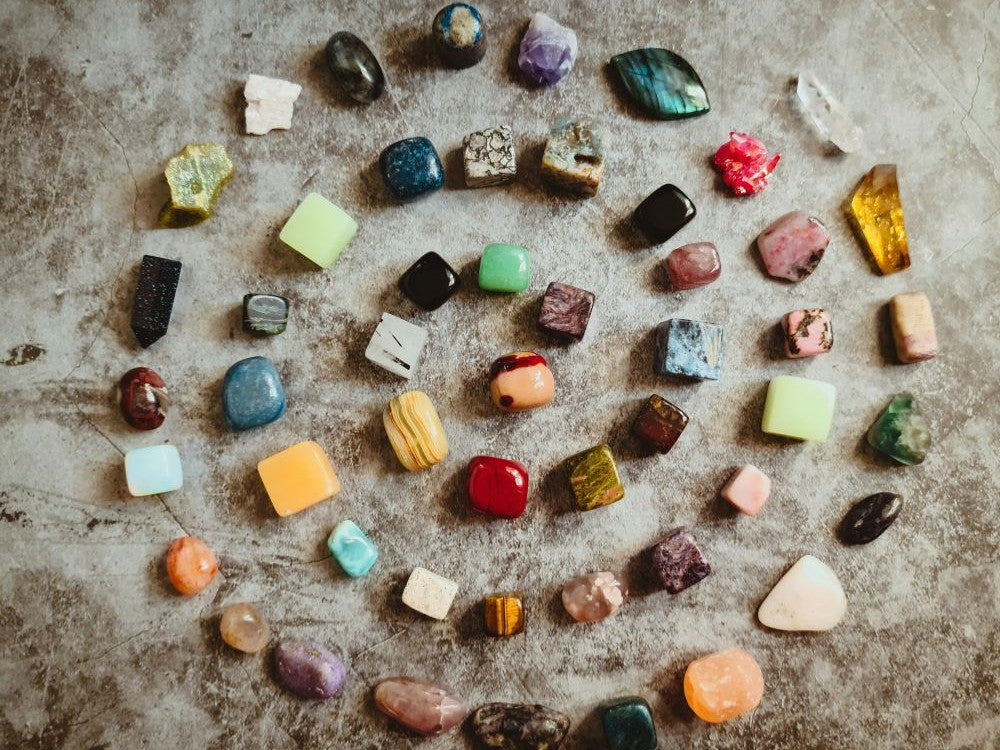 Various crystal stones