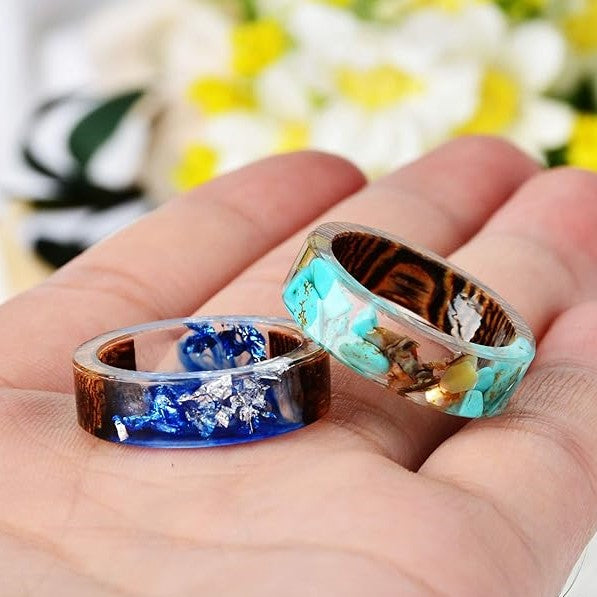Growth Path - Turquoise Stones Resin Ring