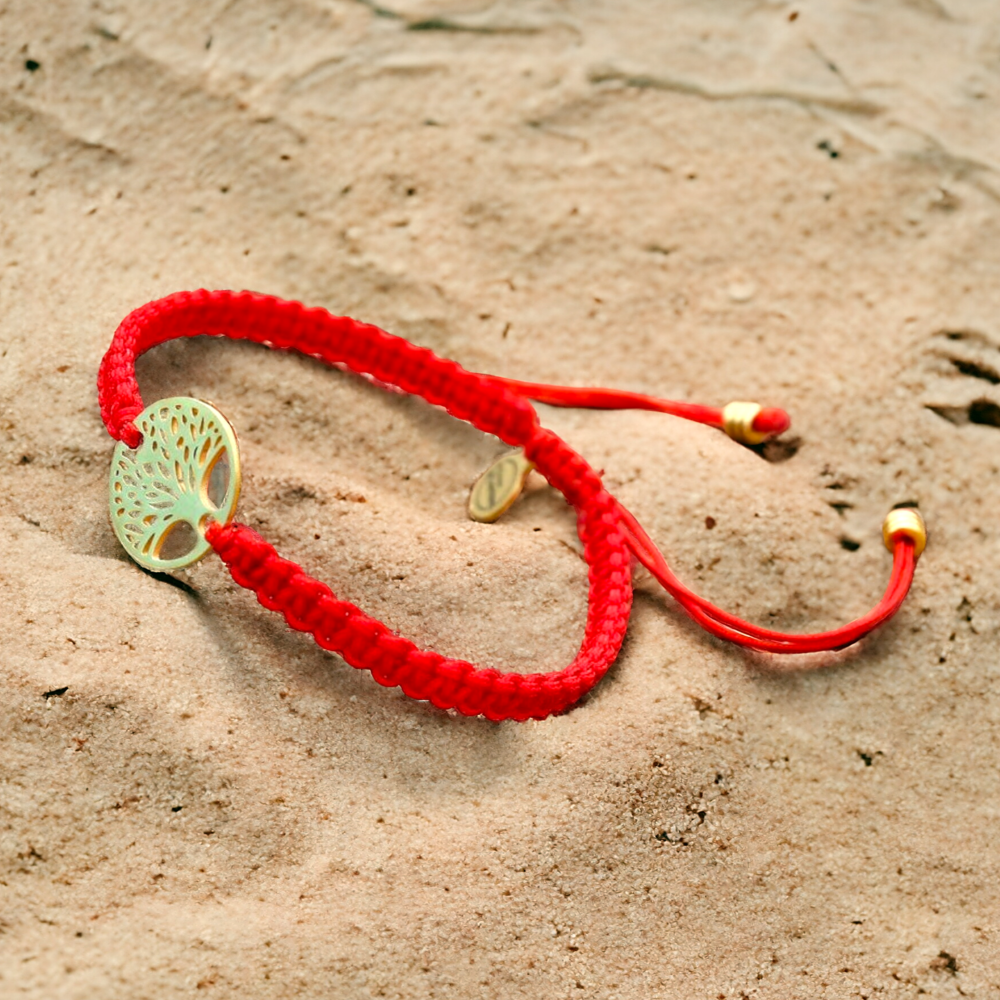 Odin's Tree Red String Bracelet