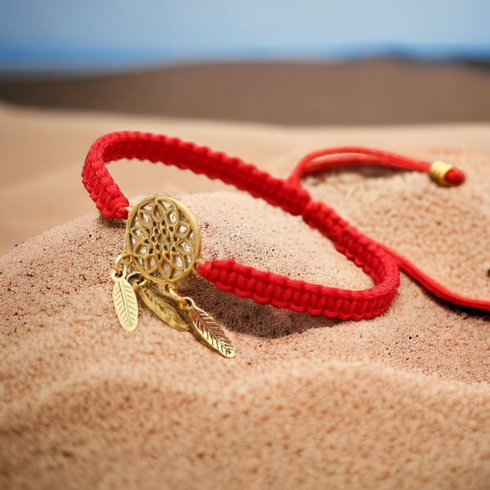 Dreamcatcher Red String Bracelet