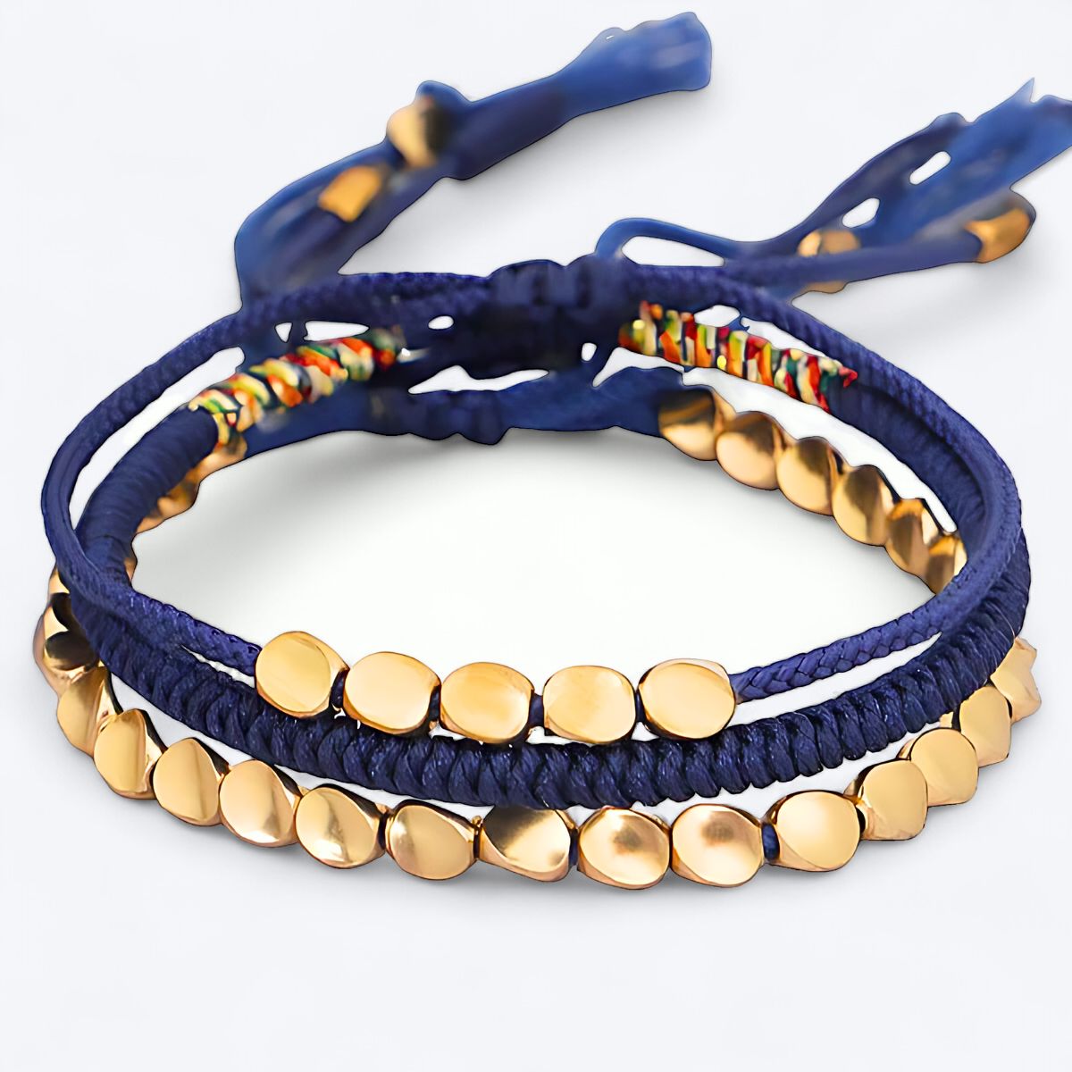 Tibetan Copper Bracelet – Blue Set – TeamPlanting