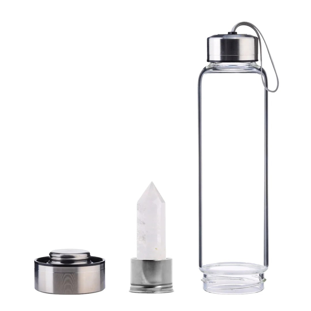 Positivity Charged Crystal Infused Water Bottle - TeamPlanting