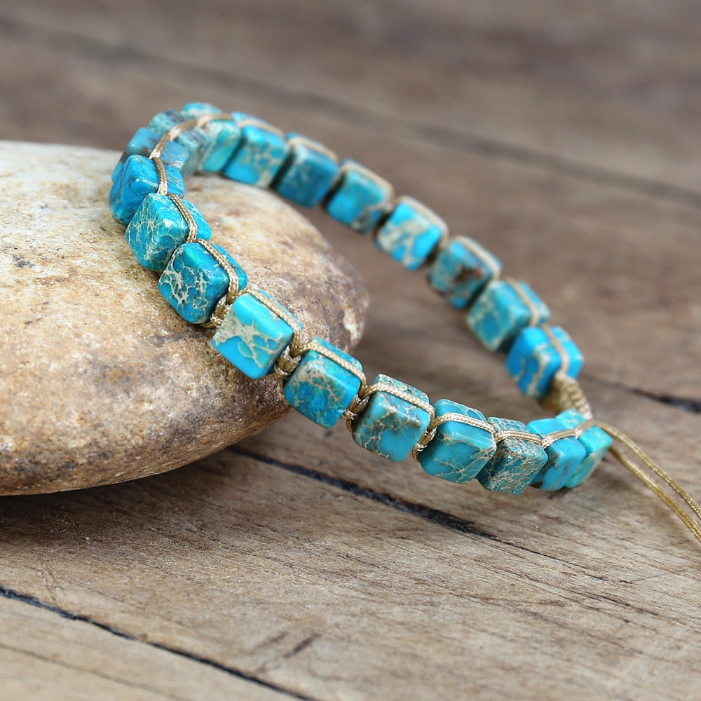 Serene Growth - Turquoise Stone Bracelet - TeamPlanting