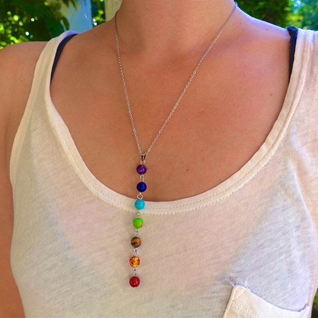 Aligned Vitality - Chakra Crystals Necklace - TeamPlanting